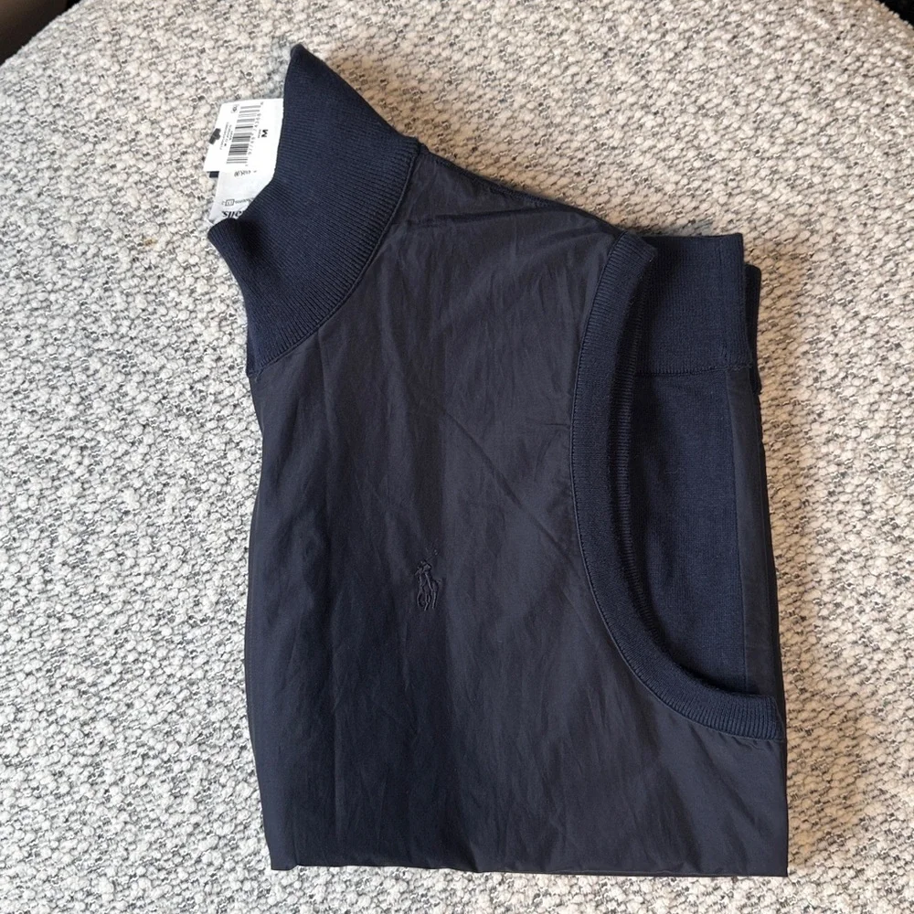 Polo‎ Ralph Lauren Hybrid Full-Zip Sweater Vest | Medium/Navy | NWT